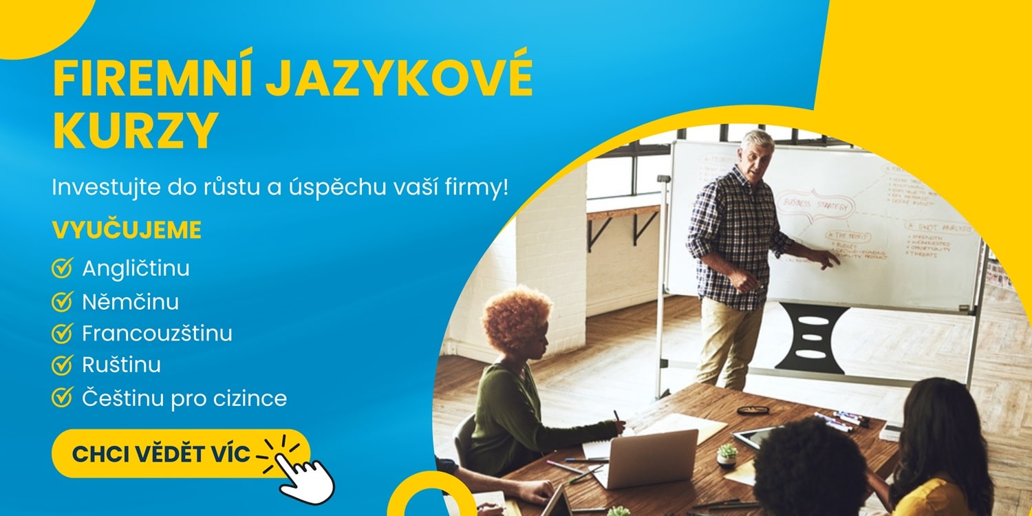 Firemní jazykové kurzy - propagační banner